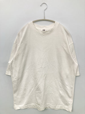 UNIQLO U/ユニクロユー/Tシャツ/カットソー/トップス/ホワイト/M