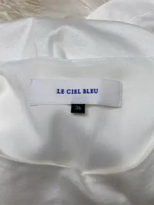 LE CIEL BLEU/ルシェルブルー/Tシャツ/カットソー/トップス/ホワイト/36