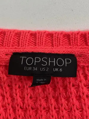 TOPSHOP/トップショップ/Tシャツ/カットソー/トップス/レッド/EUR 34/US 2/UK 6