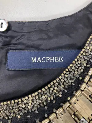 MACPHEE/マカフィー/ノースリーブ/トップス/ブラック/38