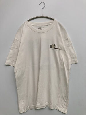 UNIQLO/ユニクロ/Tシャツ/カットソー/トップス/ホワイト/L
