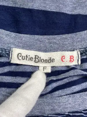 Cutie Blonde/キューティーブロンド/Tシャツ/カットソー/トップス/ネイビー/F