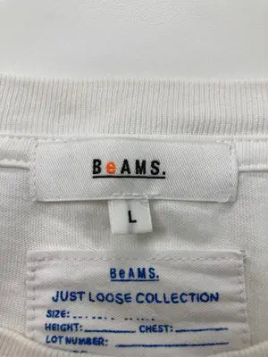 BeAMS./Tシャツ/カットソー/トップス/ホワイト/L