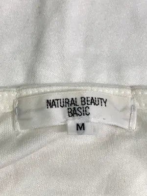 NATURAL BEAUTY BASIC/ナチュラルビューティーベーシック/Tシャツ/カットソー/トップス/ホワイト/M
