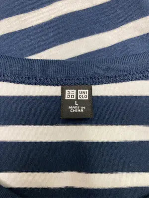 UNIQLO/ユニクロ/Tシャツ/カットソー/トップス/ネイビー/L
