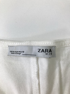 ZARA/ザラ/Tシャツ/カットソー/トップス/ホワイト/EUR M/USA M/ MEX 28