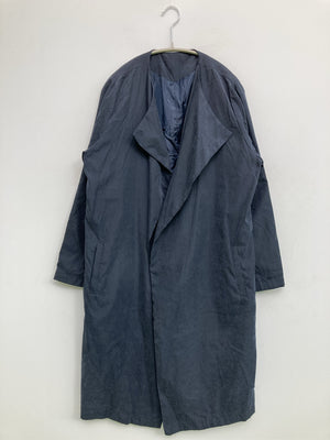 ems excite/エムズエキサイト/ノーカラーコート/ジャケット/アウター/ネイビー/F