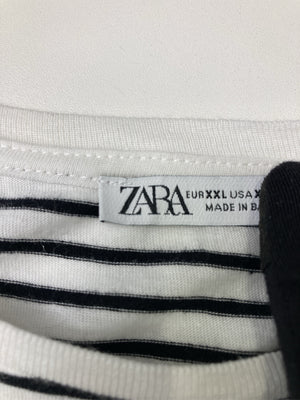 ZARA/ザラ/Tシャツ/カットソー/トップス/ホワイト/EUR XXL/USA XXL/MEX 34