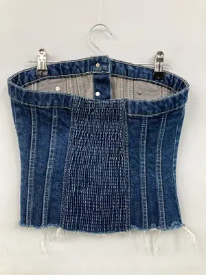 ZARA/ザラ/チューブトップ/トップス/ブルー/S