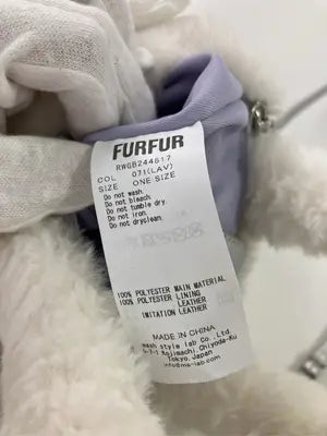 FURFUR/ファーファー/ショルダーバッグ/バッグ/ホワイト/F