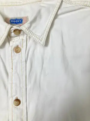 ROCKY/シャツ/ブラウス/トップス/アイボリー/XL