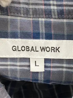 GLOBAL WORK/グローバルワーク/シャツ/ブラウス/トップス/ネイビー/L