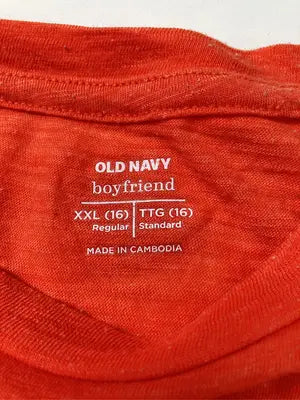 OLD NAVY/オールドネイビー/Tシャツ/カットソー/トップス/レッド/XXL