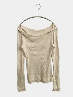 ZARA/ザラ/Tシャツ/カットソー/トップス/ベージュ/USA M