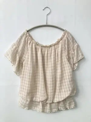 Mouth Valley/マウスバレー/シャツ/ブラウス/トップス/ベージュ/M