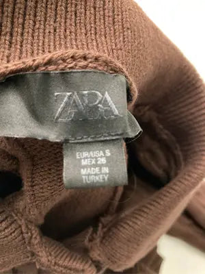 ZARA/ザラ/ニット/セーター/トップス/ブラウン/USA S