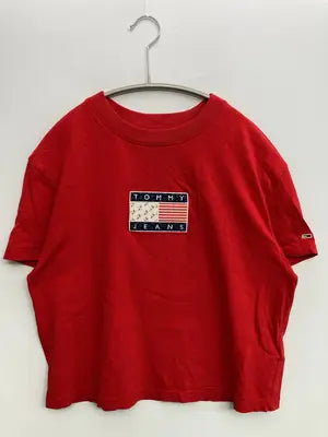 TOMMY JEANS/トミージーンズ/Tシャツ/カットソー/トップス/レッド/S