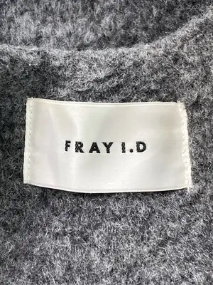 FRAY I.D/フレイアイディー/ノーカラーコート/ジャケット/アウター/グレー/F