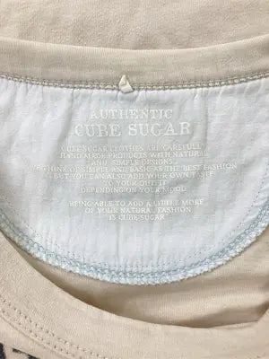 AUTHENTIC CUBE SUGAR/Tシャツ/カットソー/トップス/ベージュ/M