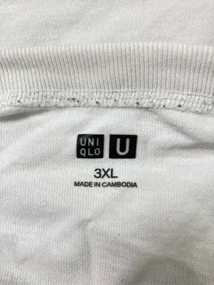 UNIQLO/ユニクロ/Tシャツ/カットソー/トップス/ホワイト/3XL