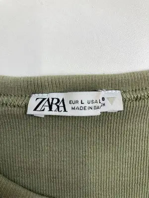 ZARA/ザラ/Tシャツ/カットソー/トップス/カーキ/EUR L/USA L/MEX 30