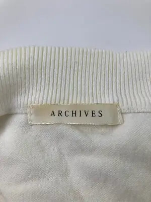 archives/アルシーヴ/ニット/セーター/トップス/ホワイト/M  バスト79～87  身長154～162