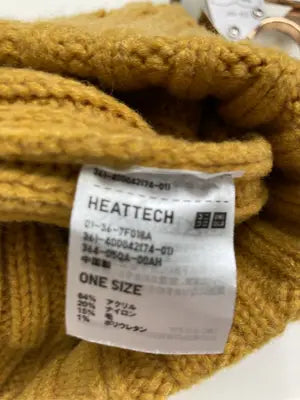 UNIQLO/ユニクロ/ニットキャップ/ビーニー/帽子/イエロー/ONE SIZE