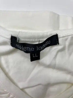 elliene logette/Tシャツ/カットソー/トップス/アイボリー/LL