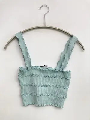 ZARA/ザラ/キャミソール/トップス/スカイブルー/USA S
