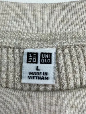 UNIQLO/ユニクロ/Tシャツ/カットソー/トップス/ベージュ/L