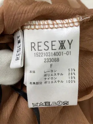 RESEXXY/リゼクシー/ワンピース/ワンピース/ドレス/ブラウン/F