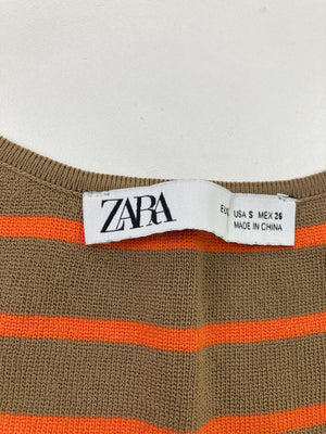 ZARA/ザラ/タンクトップ/トップス/ブラウン/EUR S/USA S/MEX 26