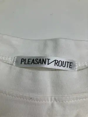 PLEASANT/ROUTE/Tシャツ/カットソー/トップス/ホワイト/M