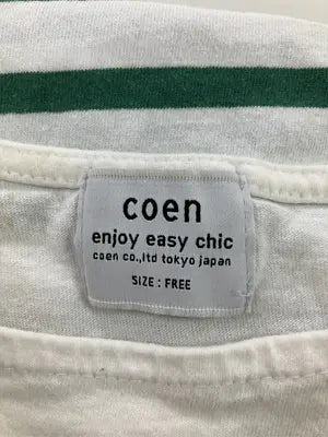 coen/コーエン/Tシャツ/カットソー/トップス/ホワイト/FREE