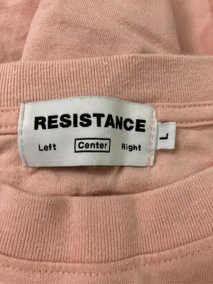 RESISTANCE/Tシャツ/カットソー/トップス/ピンク/L