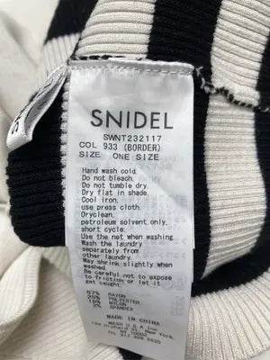 SNIDEL/スナイデル/ニット/セーター/トップス/アイボリー/ONE SIZE