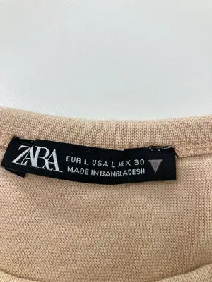 ZARA/ザラ/Tシャツ/カットソー/トップス/ベージュ/EUR L