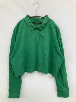 ZARA/ザラ/ポロシャツ/トップス/グリーン/USA L