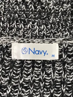 NAVY/ネイビー/ニット/セーター/トップス/ブラック/M