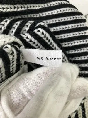 As know as plus/アズノゥアズプラス/ニット/セーター/トップス/ブラック/F