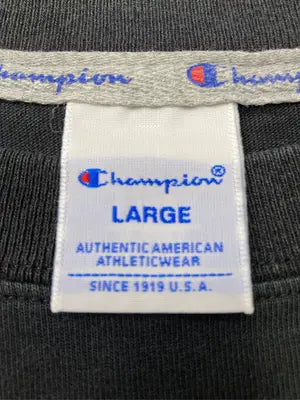 Champion/チャンピオン/Tシャツ/カットソー/トップス/ブラック/LARGE