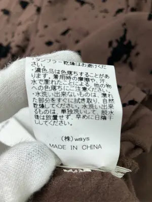 WAYS WILL/Tシャツ/カットソー/トップス/ブラウン/F