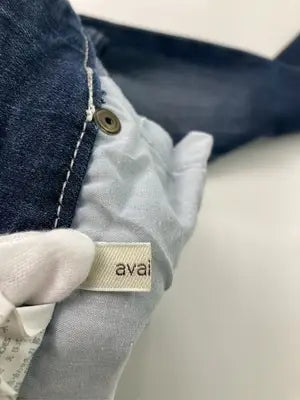 avail basic/デニムパンツ/パンツ/ネイビー/ウエスト80