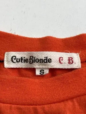 Cutie Blonde/キューティーブロンド/Tシャツ/カットソー/トップス/オレンジ/S
