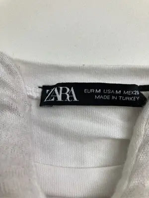 ZARA/ザラ/Tシャツ/カットソー/トップス/ホワイト/USA M