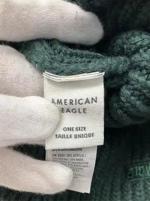 AMERICAN EAGLE/アメリカンイーグル/ニットキャップ/ビーニー/帽子/グリーン/One Size