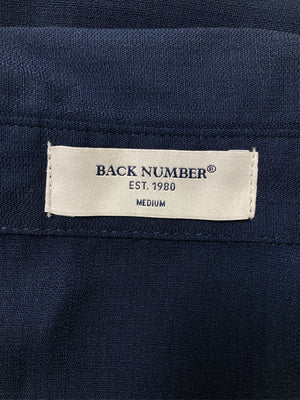 BACK NUMBER/バックナンバー/シャツワンピース/ワンピース/ドレス/ネイビー/MEDIUM