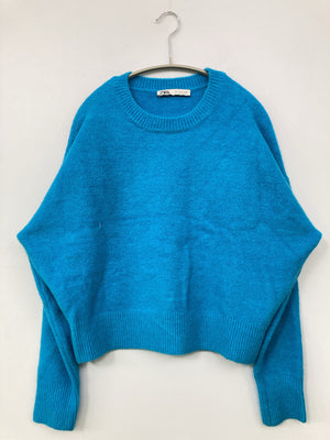 ZARA/ザラ/ニット/セーター/トップス/スカイブルー/S
