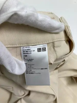 UNIQLO/ユニクロ/チノパンツ/パンツ/アイボリー/m  ウエスト63-69CM    ヒップ88-94CM