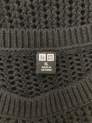 UNIQLO/ユニクロ/ニット/セーター/トップス/ブラック/XL